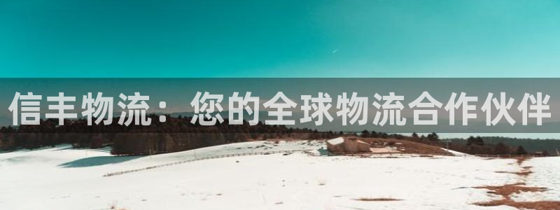 28圈电子游戏：信丰物流：您的全球物