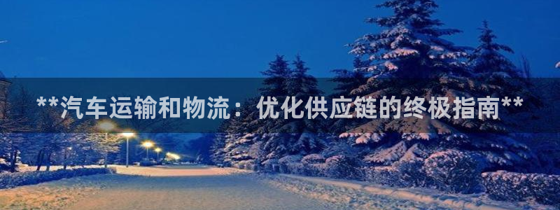 28圈注册入口与教程：**汽车运输和