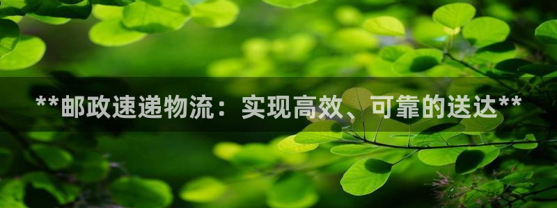 28圈如何看计划：**邮政速递物流：