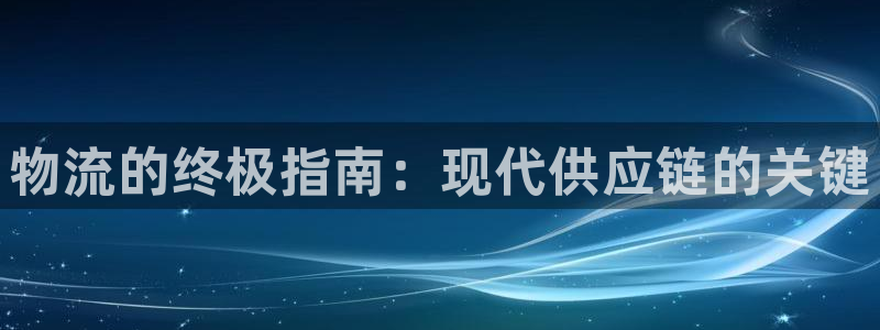 28圈注册链接：物流的终极指南：现代