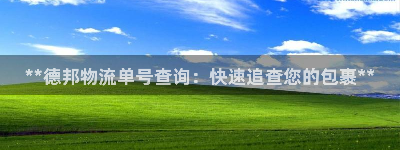 28圈免费充钱：**德邦物流单号查询